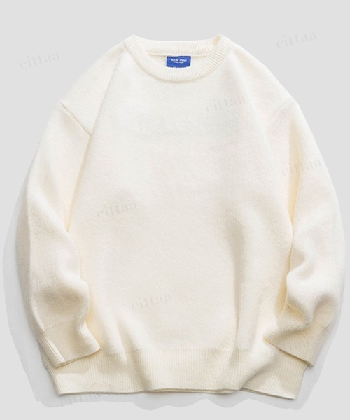 Dalfwin（ダールフィン）の「韓国ファッション CHICAGOバックロゴ刺繍ニット（ニット/セーター・レディース・グリーン/グレー/オフホワイト/ブラック・FREE）」の9枚目の写真