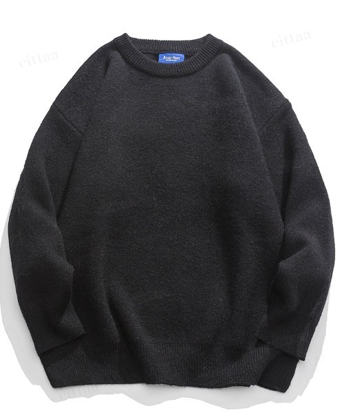 Dalfwin（ダールフィン）の「韓国ファッション CHICAGOバックロゴ刺繍ニット（ニット/セーター・レディース・グリーン/グレー/オフホワイト/ブラック・FREE）」の16枚目の写真