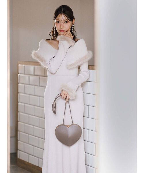 MERCURYDUO(マーキュリーデュオ)の「【MILLELA FIRENZE】ハート型バッグ(ショルダーバッグ・レディース・ベージュ/グリーン/レッド・FREE)」の6枚目の写真