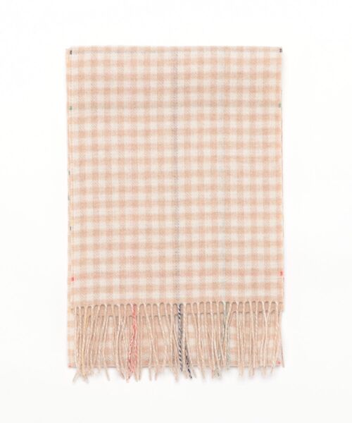 Arnold Palmer（アーノルドパーマー）の「ウィンドペンチェック リバーシブルマフラー（マフラー・レディース・ネイビー/ベージュ・F）」の4枚目の写真