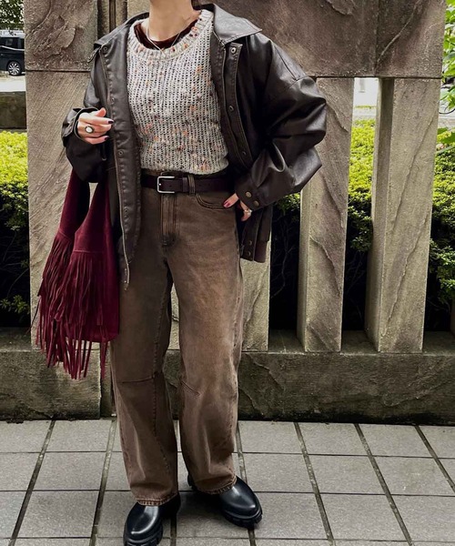 Flugge(フラッジー)の「つぶつぶribbonニット(ニット/セーター・レディース・ベージュ・FREE)」の16枚目の写真