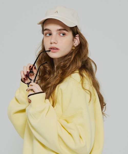 coca（coca）（コカ）の「ベロアロゴキャップ（キャップ・レディース・アイボリー/ブラック・ONE SIZE）」の8枚目の写真