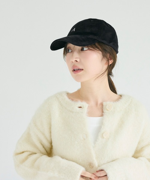 coca（coca）（コカ）の「ベロアロゴキャップ（キャップ・レディース・アイボリー/ブラック・ONE SIZE）」の11枚目の写真