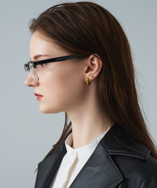 NUEF （ヌエフ）の「レキシントン型｜クリアレンズ｜トレンド｜紫外線対策｜UVカット｜眼鏡｜NUEF｜クラシック（メガネ・レディース・ブラック・FREE）」の3枚目の写真