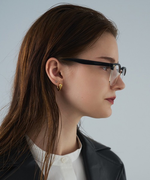 NUEF （ヌエフ）の「レキシントン型｜クリアレンズ｜トレンド｜紫外線対策｜UVカット｜眼鏡｜NUEF｜クラシック（メガネ・レディース・ブラック・FREE）」の4枚目の写真