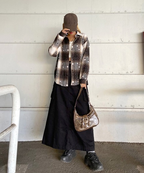 non-hedge(ノンヘッジ)の「カーゴロングスカート(スカート・レディース・ベージュ/ブラック/カーキ・S/M)」の10枚目の写真