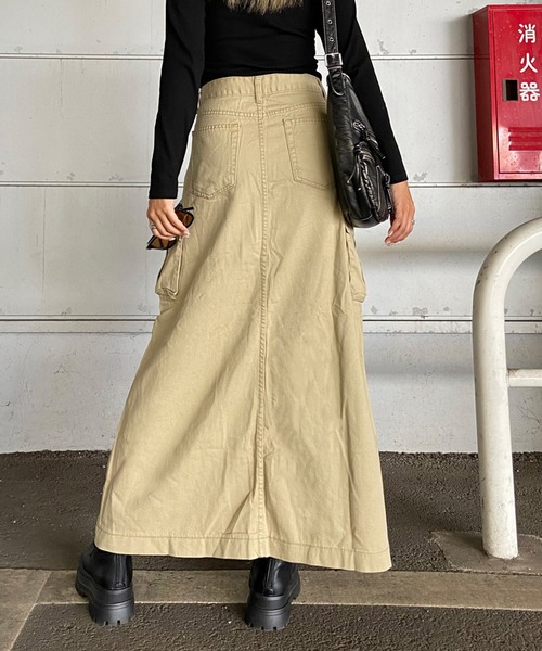 non-hedge(ノンヘッジ)の「カーゴロングスカート(スカート・レディース・ベージュ/ブラック/カーキ・S/M)」の20枚目の写真