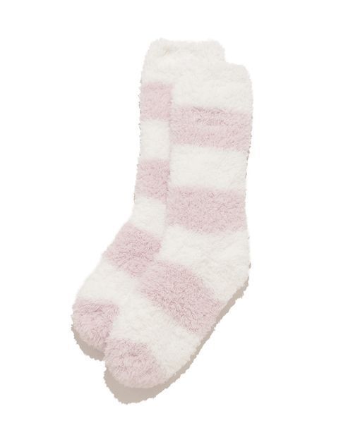 gelato pique（ジェラートピケ）の「ジェラート２ボーダーソックス（その他ルームウェア・レディース・ブルー/モカ/ピンク・F）」の3枚目の写真