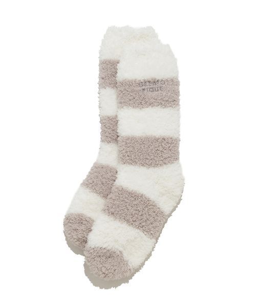 gelato pique（ジェラートピケ）の「ジェラート２ボーダーソックス（その他ルームウェア・レディース・ブルー/モカ/ピンク・F）」の10枚目の写真