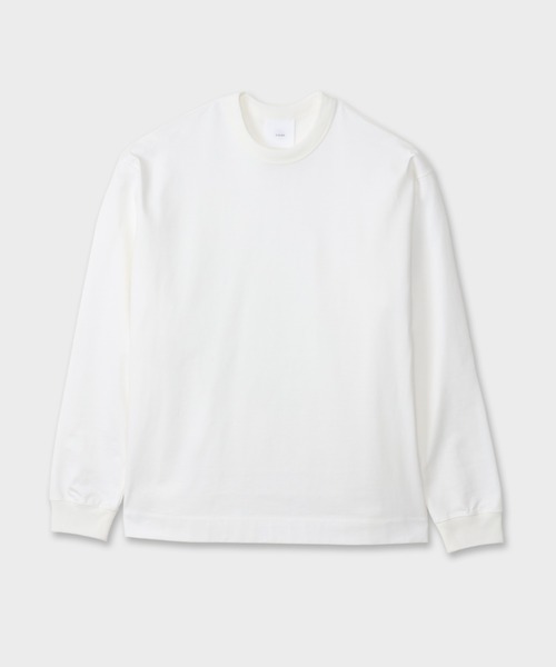 CINOH(チノ)の「REFINAロングスリーブTシャツ(Tシャツ/カットソー・メンズ・ホワイト系その他/オフホワイト/ブラック/サックスブルー・46/44)」の1枚目の写真