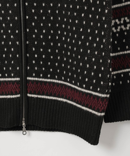 PAGEBOY（ページボーイ）の「カウチンライクエリツキZIPニットカーディガン（ニット/セーター・レディース・ブラック/グレー/ブラウン・FREE）」の13枚目の写真