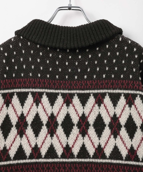 PAGEBOY（ページボーイ）の「カウチンライクエリツキZIPニットカーディガン（ニット/セーター・レディース・ブラック/グレー/ブラウン・FREE）」の11枚目の写真