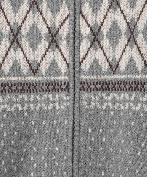 PAGEBOY（ページボーイ）の「カウチンライクエリツキZIPニットカーディガン（ニット/セーター・レディース・ブラック/グレー/ブラウン・FREE）」の19枚目の写真