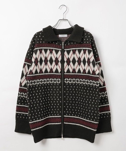 PAGEBOY（ページボーイ）の「カウチンライクエリツキZIPニットカーディガン（ニット/セーター・レディース・ブラック/グレー/ブラウン・FREE）」の15枚目の写真