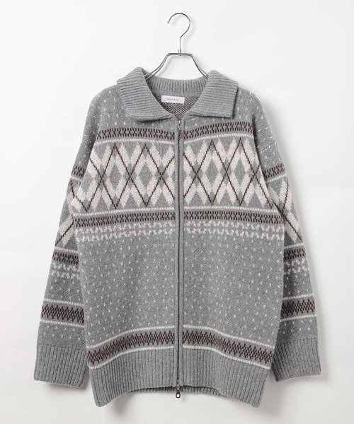PAGEBOY（ページボーイ）の「カウチンライクエリツキZIPニットカーディガン（ニット/セーター・レディース・ブラック/グレー/ブラウン・FREE）」の18枚目の写真