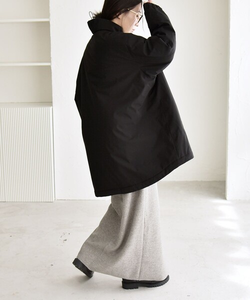 セール】quaranciel:〈撥水加工〉中綿 スタンドカラー ダブル ジップ