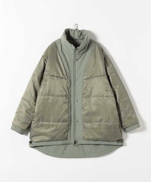 セール】quaranciel:〈撥水加工〉中綿 スタンドカラー ダブル ジップ