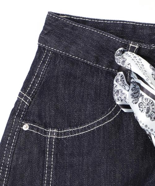 DISPARK/【25年秋冬新作】バンダナ付きリジットワイドデニム（デニム