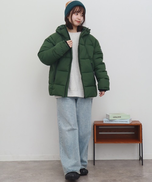 LOGOS（ロゴス）の「【LOGOS by LIPNER/ロゴスバイリプナー】撥水ダウンジャケット（ダウンジャケット/コート・メンズ・オリーブ/ブラック/ネイビー・M/L/XL）」の13枚目の写真