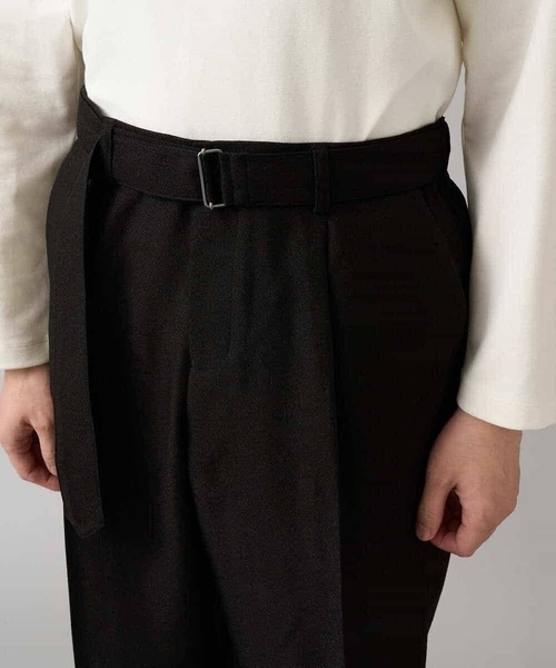 値下げ　イーモプラス セール】【イージーケア/毛玉になりにくい】ヘリンボーンベルト付