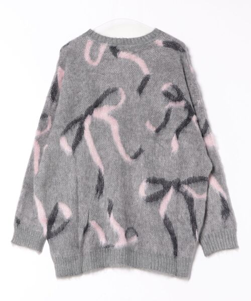 GORGE(ゴージ)の「《リボンモチーフ×起毛タッチ》レディース ニットプルオーバー ゆるシルエット 秋冬(ニット/セーター・レディース・ボルドー/グレー/アイボリー・F)」の17枚目の写真