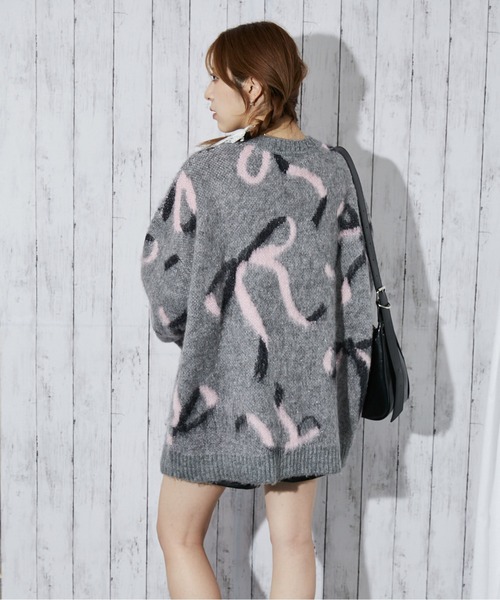 GORGE(ゴージ)の「《リボンモチーフ×起毛タッチ》レディース ニットプルオーバー ゆるシルエット 秋冬(ニット/セーター・レディース・ボルドー/グレー/アイボリー・F)」の6枚目の写真