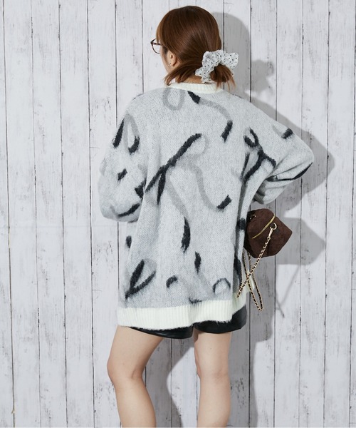 GORGE(ゴージ)の「《リボンモチーフ×起毛タッチ》レディース ニットプルオーバー ゆるシルエット 秋冬(ニット/セーター・レディース・ボルドー/グレー/アイボリー・F)」の9枚目の写真