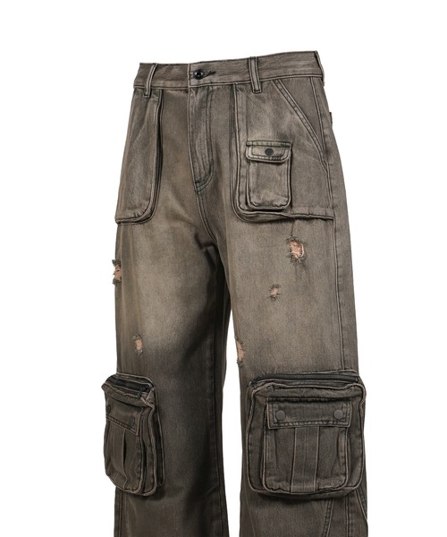 Troubled Waters（トラブルウォーター）の「SAFARI CARGO PANTS（カーゴパンツ・メンズ・ブラック/ダークブラウン・SMALL/MEDIUM/LARGE）」の9枚目の写真