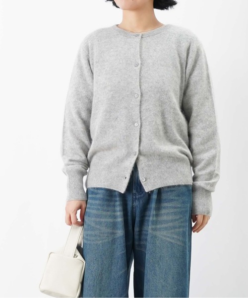 セール】LC/LLL ウール混クルーネックカーディガン（カーディガン