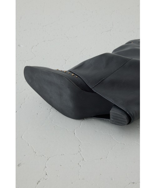 AZUL by moussy(アズールバイマウジー)の「スタッズカバーブーツ(ブーツ・レディース・ブラック・LARGE/MEDIUM/SMALL)」の13枚目の写真
