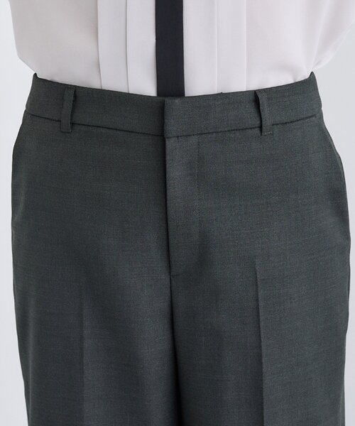 INDIVI(インディヴィ)の「【日本製/スーツ/通勤】シルクウールストレッチ ワイドパンツ(スーツパンツ・レディース・ネイビー/チャコール・05/13/15 /19/40/36/38)」の15枚目の写真