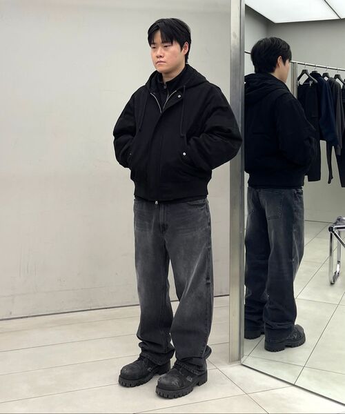 INSILENCE（インサイロンス）の「フライトフードパーカー ブラック（パーカー・レディース・その他・LARGE/SMALL/MEDIUM）」の4枚目の写真