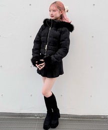 NOMAE（ノーマエ）の「ラメツィードショートダウンコート（ダウンジャケット/コート・レディース）」