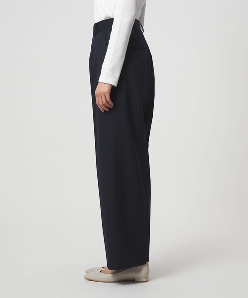 green label relaxing（グリーンレーベルリラクシング）の「［size SHORT/TALLあり］Greed グリード ストレート パンツ ウォッシャブル（スラックス・レディース・ネイビー/グレー・TALL/40/38/36/SHORT）」の11枚目の写真