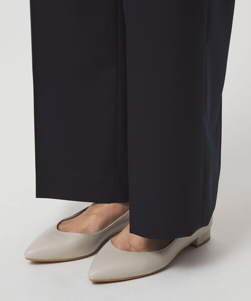 green label relaxing（グリーンレーベルリラクシング）の「［size SHORT/TALLあり］Greed グリード ストレート パンツ ウォッシャブル（スラックス・レディース・ネイビー/グレー・TALL/40/38/36/SHORT）」の6枚目の写真