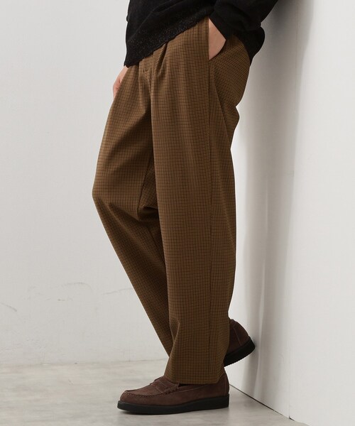 THE SHOP TK （ザ ショップ ティーケー ）の「セミワイドイージーパンツWARM 洗濯機OK／裏起毛／ストレッチ（その他パンツ・メンズ・ブラウン系その他2/チャコールグレー/ブラウン系・04/03/02）」の3枚目の写真