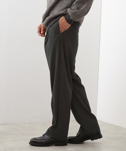 THE SHOP TK （ザ ショップ ティーケー ）の「セミワイドイージーパンツWARM 洗濯機OK／裏起毛／ストレッチ（その他パンツ・メンズ・ブラウン系その他2/チャコールグレー/ブラウン系・04/03/02）」の4枚目の写真