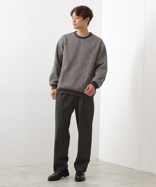 THE SHOP TK （ザ ショップ ティーケー ）の「セミワイドイージーパンツWARM 洗濯機OK／裏起毛／ストレッチ（その他パンツ・メンズ・ブラウン系その他2/チャコールグレー/ブラウン系・04/03/02）」の6枚目の写真