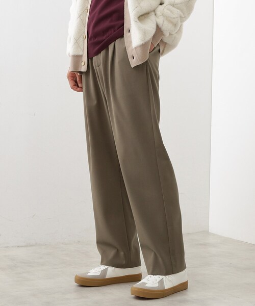 THE SHOP TK （ザ ショップ ティーケー ）の「セミワイドイージーパンツWARM 洗濯機OK／裏起毛／ストレッチ（その他パンツ・メンズ・ブラウン系その他2/チャコールグレー/ブラウン系・04/03/02）」の8枚目の写真