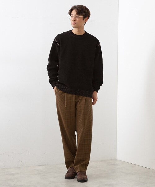 THE SHOP TK （ザ ショップ ティーケー ）の「セミワイドイージーパンツWARM 洗濯機OK／裏起毛／ストレッチ（その他パンツ・メンズ・ブラウン系その他2/チャコールグレー/ブラウン系・04/03/02）」の14枚目の写真