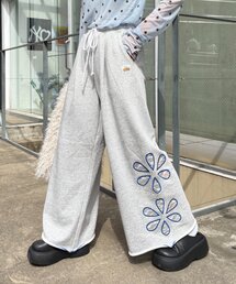 HELLO.SANFRANCISCO | ★【HELLO.SANFRANCISCO/ハローサンフランシスコ】フラワーカットスウェットワイドパンツ(その他パンツ)