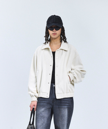 STANDARDERROR（スタンダードエラー）の「87-STAN152 ボールドステッチバスティスウェードジャケット アイボリー（スタジャン）」