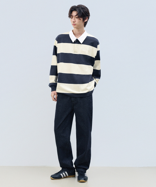F.ILLUMINATE(フィルミネイト)の「ストライプラグビー長袖-ワイン(Tシャツ/カットソー・レディース・その他・SMALL/MEDIUM/LARGE)」の5枚目の写真