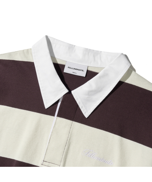 F.ILLUMINATE(フィルミネイト)の「ストライプラグビー長袖-ワイン(Tシャツ/カットソー・レディース・その他・SMALL/MEDIUM/LARGE)」の6枚目の写真