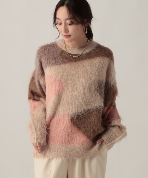 Elura（エルーラ）の「抽象柄シャギーニット/621806（ニット/セーター