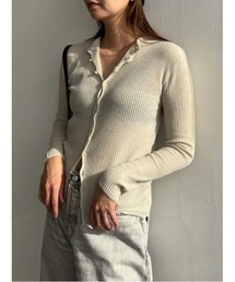 RIM.ARK（リムアーク）の「Sheer rib spring knit シアーリブスプリングニット（ニット/セーター）」
