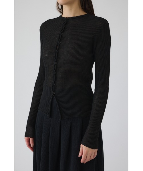 RIM.ARK（リムアーク）の「Sheer rib spring knit シアーリブスプリングニット（ニット/セーター・レディース・ベージュ/グレー/ブルー/ブラック・FREE）」の15枚目の写真