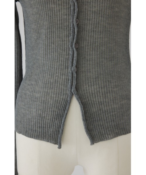 RIM.ARK（リムアーク）の「Sheer rib spring knit シアーリブスプリングニット（ニット/セーター・レディース・ベージュ/グレー/ブルー/ブラック・FREE）」の13枚目の写真