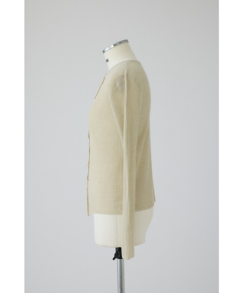 Sheer rib spring knit シアーリブスプリングニット（ニット/セーター