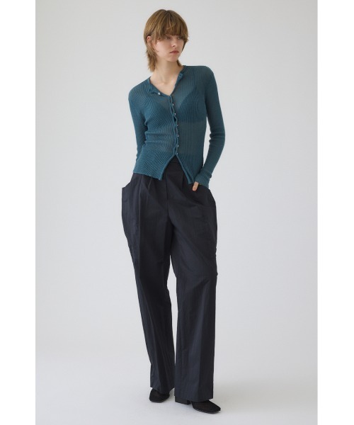 Sheer rib spring knit シアーリブスプリングニット（ニット/セーター